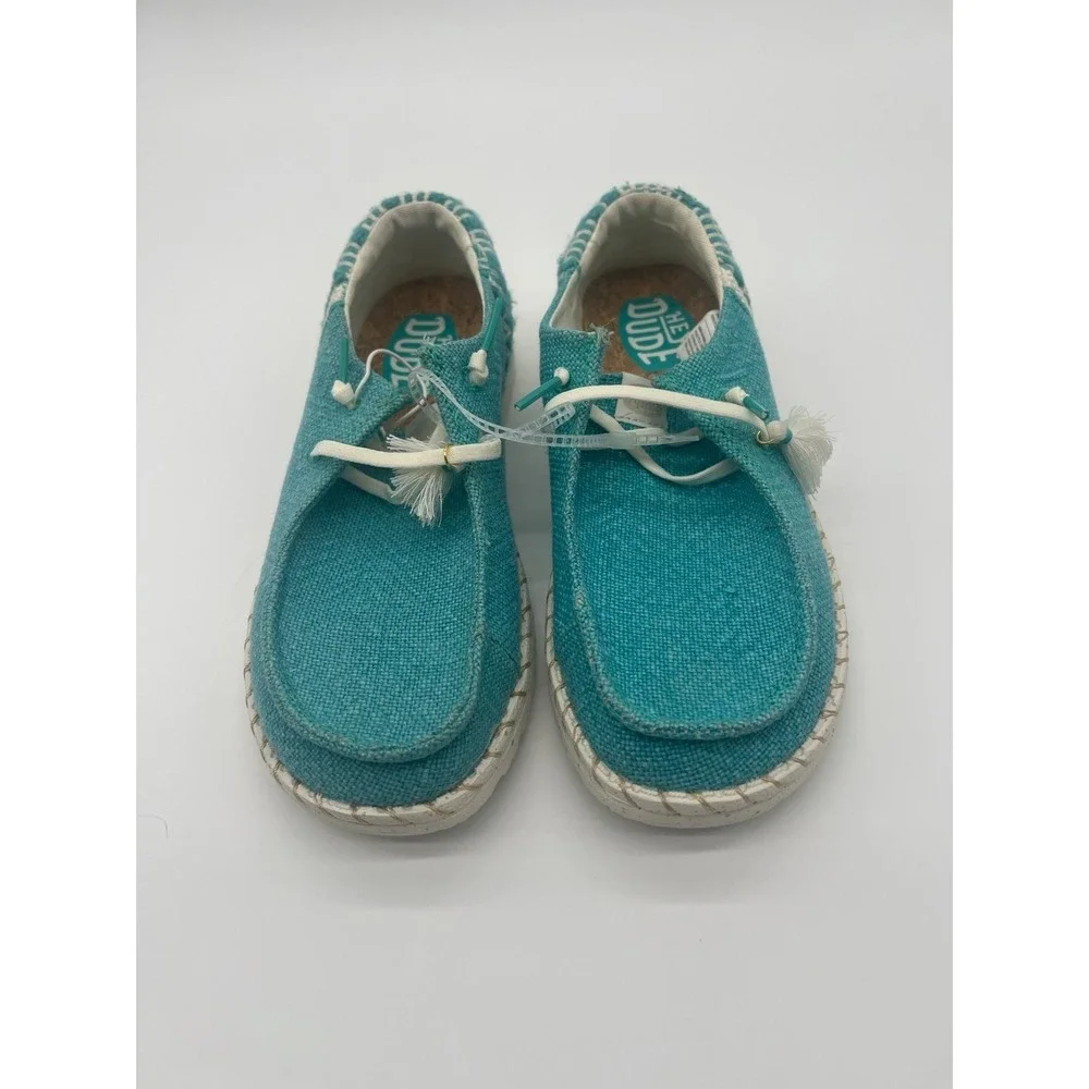 Hey Dude Wendy Funk Coastal Jute Slip On Size 6